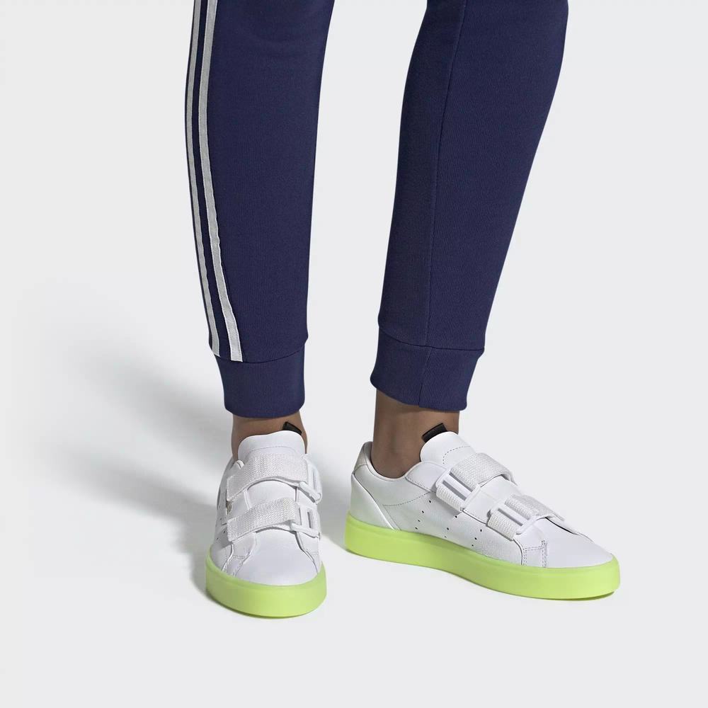 Adidas Sleek S Tenis Blancos Para Mujer (MX-25896)